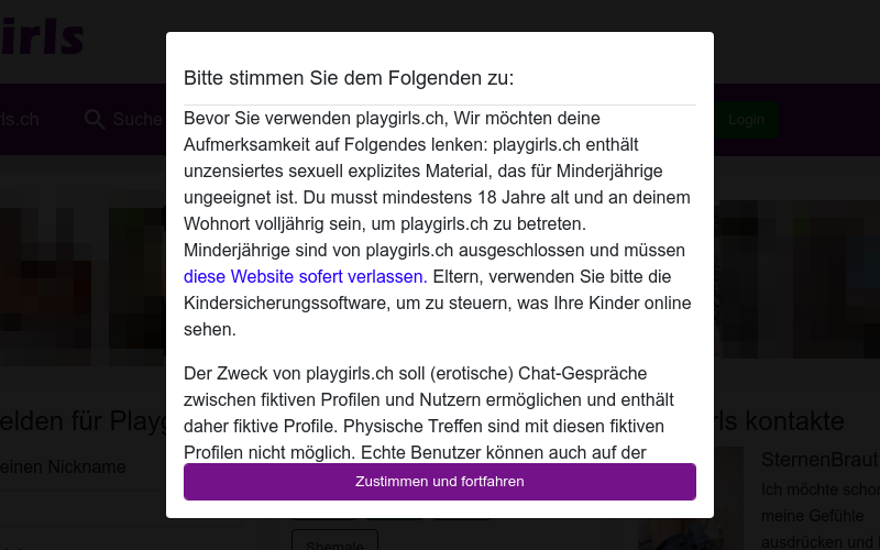 PlayGirls.ch Erfahrungen