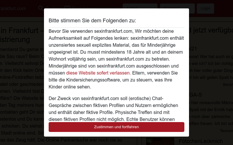 SexInFrankfurt.com Erfahrungen